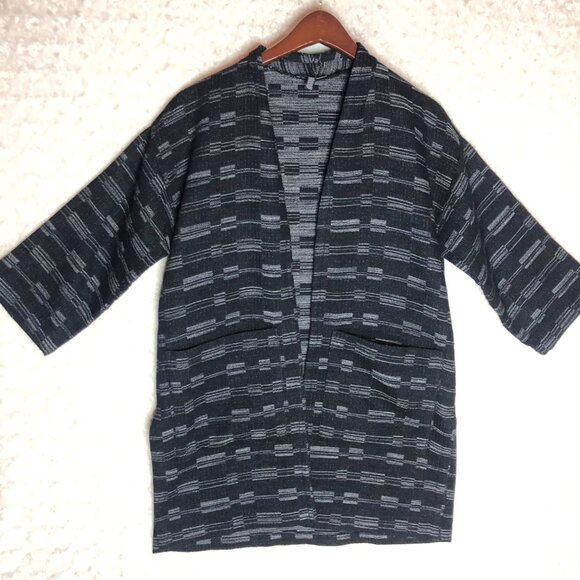 Eileen Fisher Kimono Women's Jacket Organic Cotton Wool Blend‎ Size XXS - Picture 7 of 7